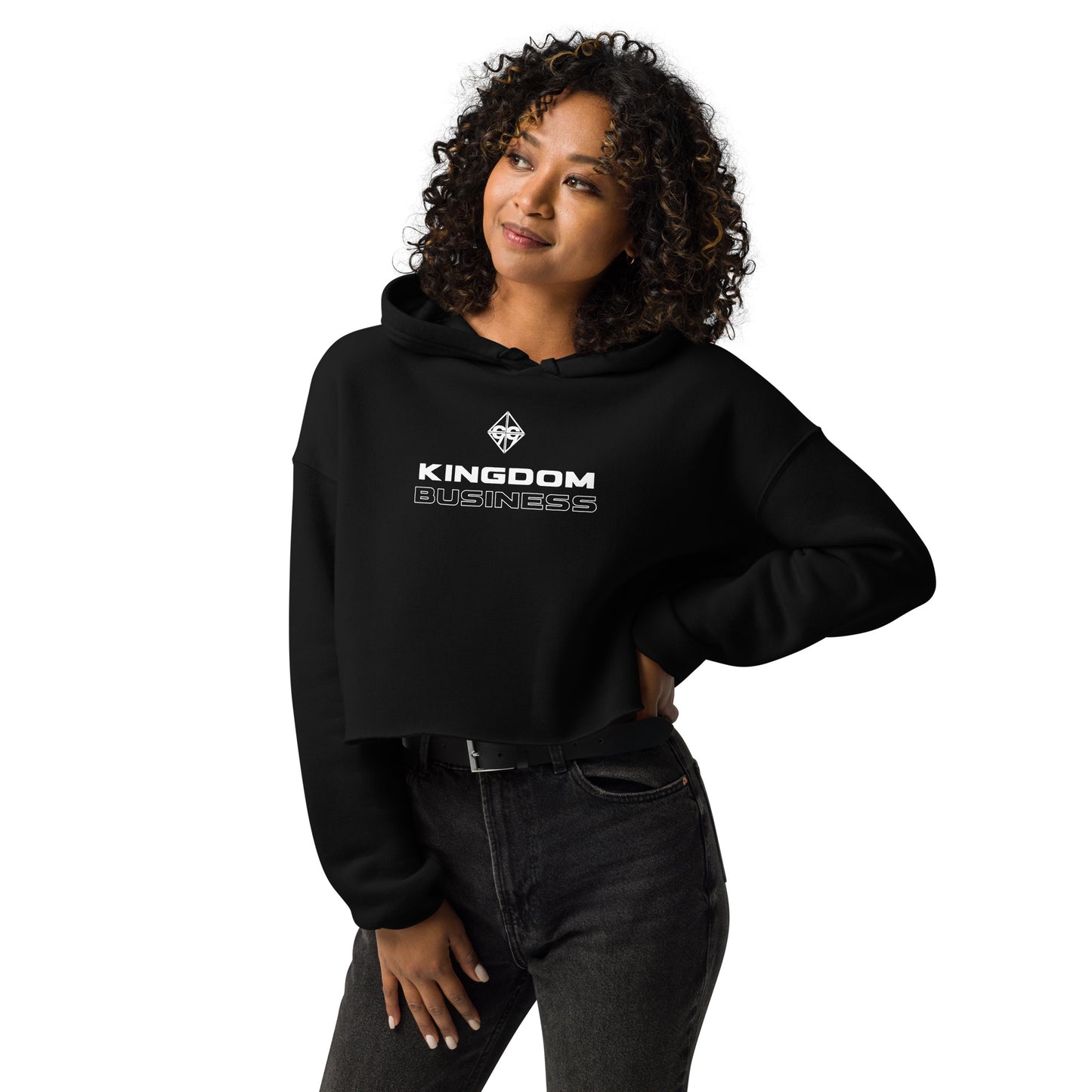 Kingdom Business Women's Crop Hoodie