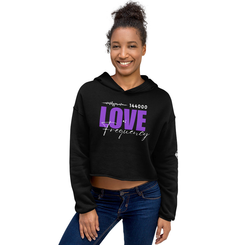 144K Love Frequency Women's Crop Hoodie