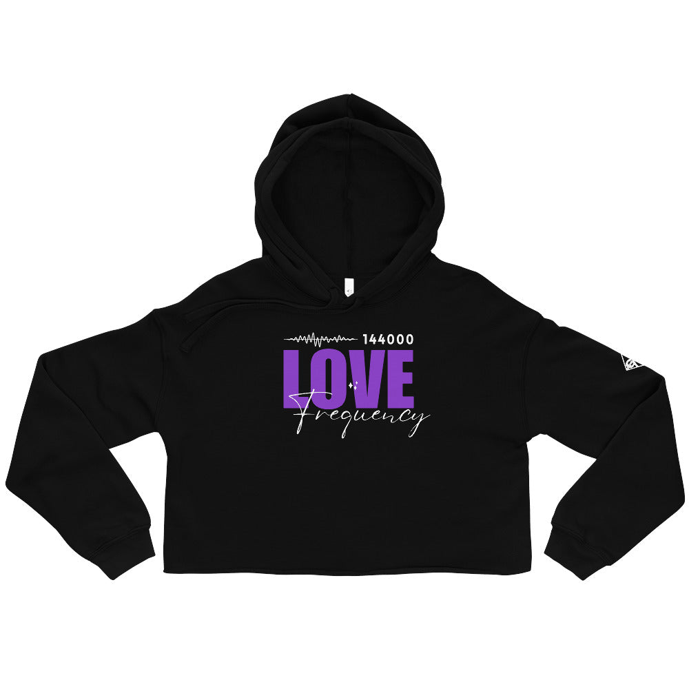 144K Love Frequency Women's Crop Hoodie