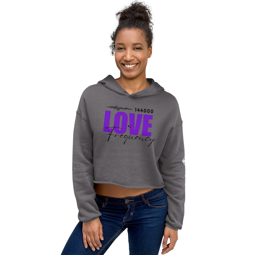 144K Love Frequency Women's Crop Hoodie