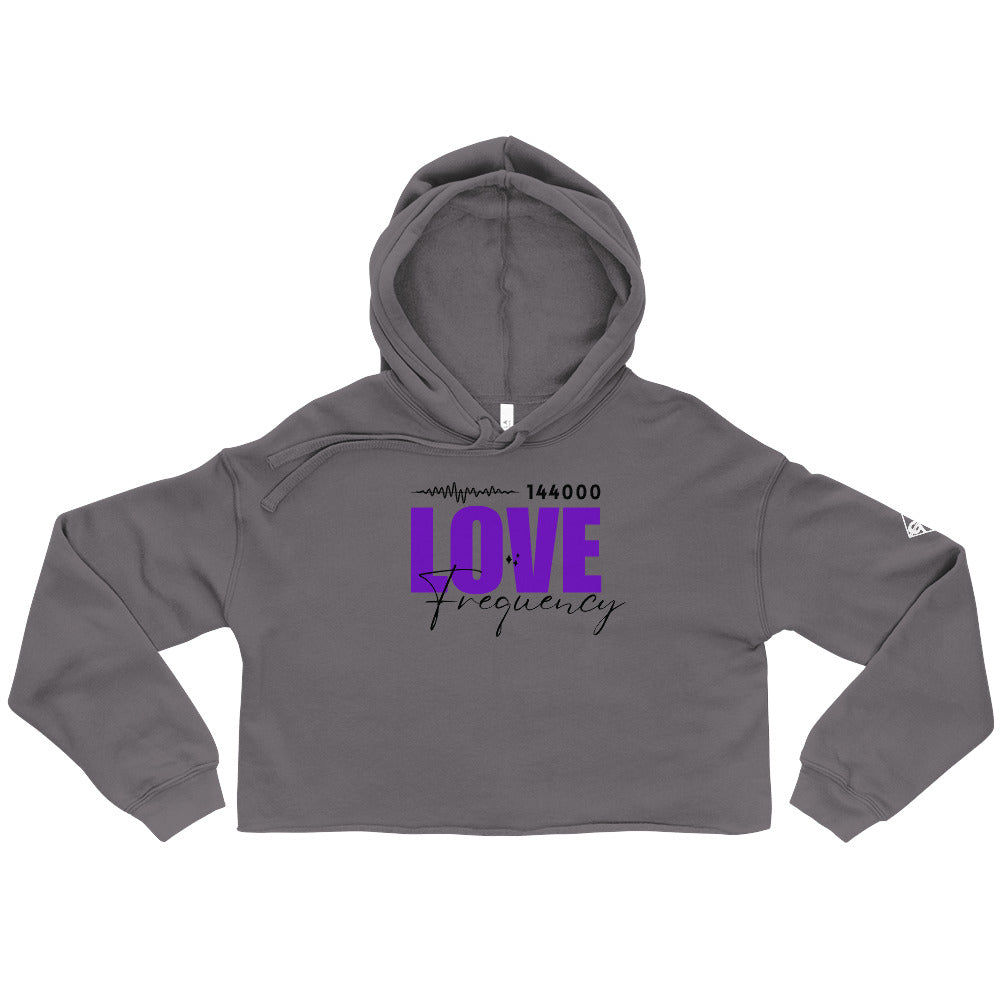 144K Love Frequency Women's Crop Hoodie